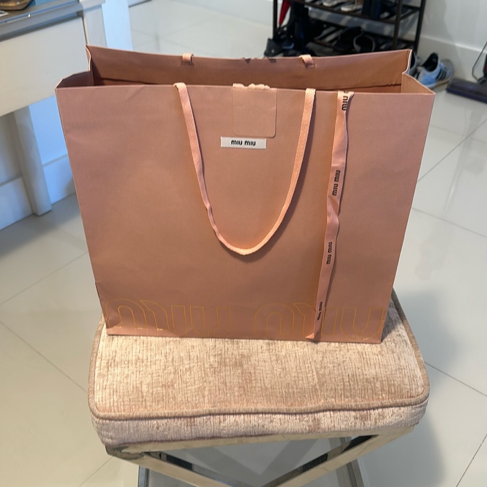 Miu miu shopping bag